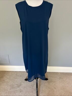 Athleta Navy Sleeveless Swim Coverup Shift